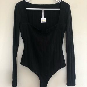 Free People square neck body suit